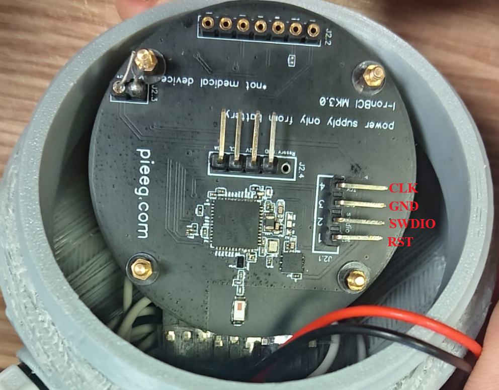 SWD wiring between ST-Link and ironbci