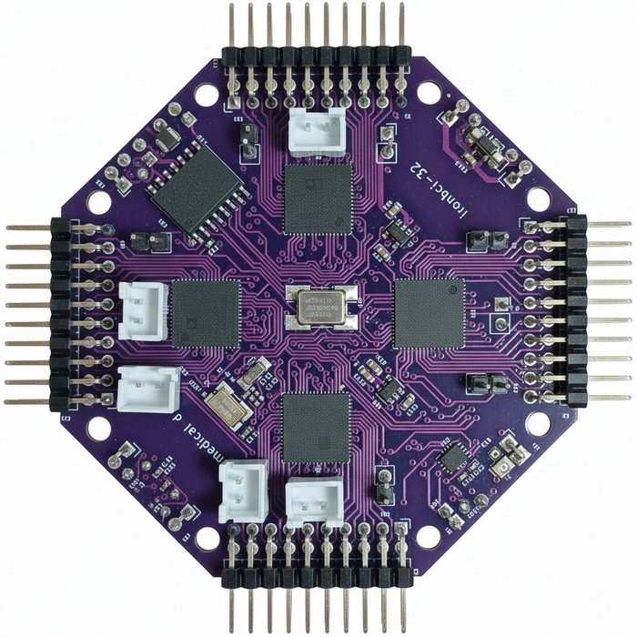IronBCI-32 board, top view