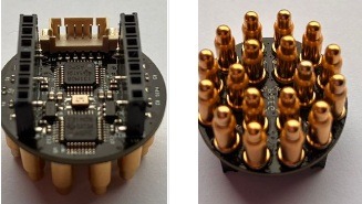 Octopus 16 EEG board, top and underside